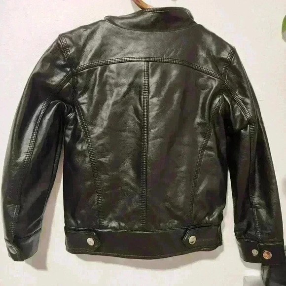Lola & the Boys Patchwork‎ Vegan Leather Boys Jacket 2T - Picture 7 of 7